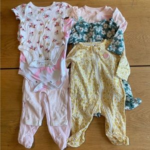 Hearts and Flowers 3 Month Baby Girl Bundle